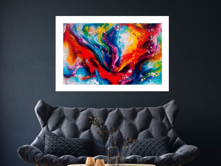 Poster Time-Space - artistic colorful patterns in an abstract motif 129974 additionalImage 3
