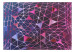 Wall Mural Geometric grid - a combination of triangles in shades of purple and pink 130474 additionalThumb 1