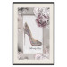 Poster First Date - luxury women's shoe among flowers on a light background 131774 additionalThumb 19