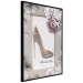 Poster First Date - luxury women's shoe among flowers on a light background 131774 additionalThumb 11