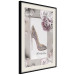 Poster First Date - luxury women's shoe among flowers on a light background 131774 additionalThumb 2