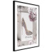 Poster First Date - luxury women's shoe among flowers on a light background 131774 additionalThumb 6