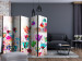 Folding Screen Colorful Tulips II (5-piece) - cheerful composition with colorful flowers 132574 additionalThumb 4