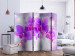Room Divider Purple Orchids II (5-piece) - magical illusion with orchid 132674 additionalThumb 2