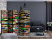 Room Divider Colorful Bricks II (5-piece) - wall with texture of old bricks 132874 additionalThumb 4