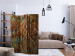 Room Separator Gold of Atlantis (3-piece) - unique abstraction in warm colors 132974 additionalThumb 4