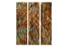 Room Separator Gold of Atlantis (3-piece) - unique abstraction in warm colors 132974 additionalThumb 3