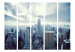 Room Separator Blue York II - panorama of skyscraper architecture in New York City 133874 additionalThumb 3