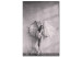 Canvas Art Print Winged (1-piece) Vertical - black and white woman with wings 134174