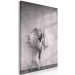 Canvas Art Print Winged (1-piece) Vertical - black and white woman with wings 134174 additionalThumb 2