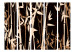 Room Separator Oriental Bamboo II (5-piece) - brown plants on a black background 134274 additionalThumb 3