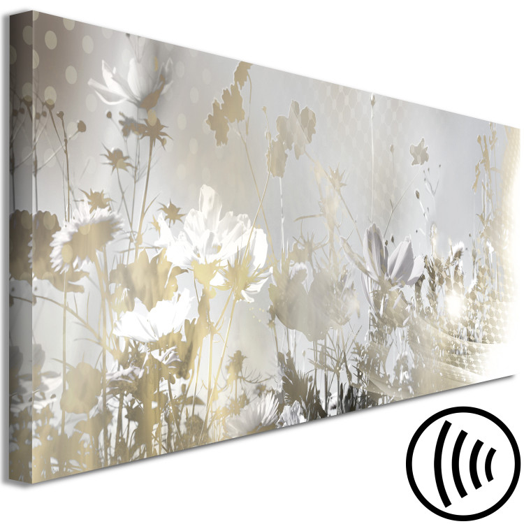 Canvas Print Gentle Glow (1-piece) Narrow - abstract plant motif 134774 additionalImage 6