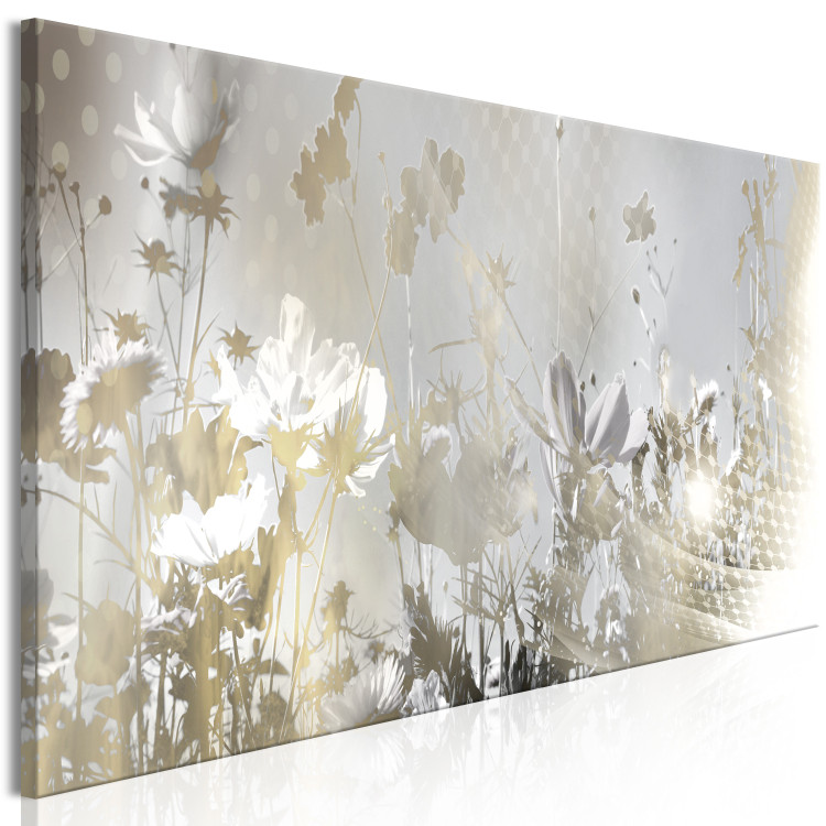 Canvas Print Gentle Glow (1-piece) Narrow - abstract plant motif 134774 additionalImage 2