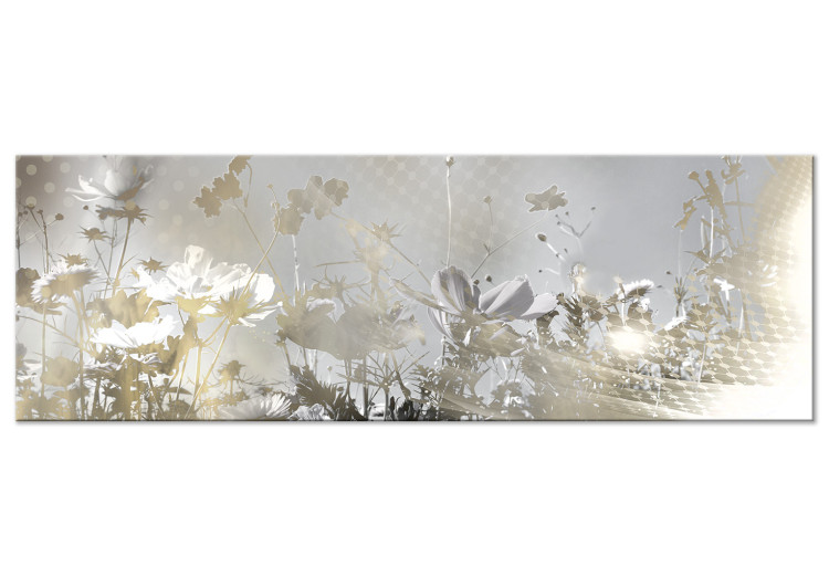 Canvas Print Gentle Glow (1-piece) Narrow - abstract plant motif 134774