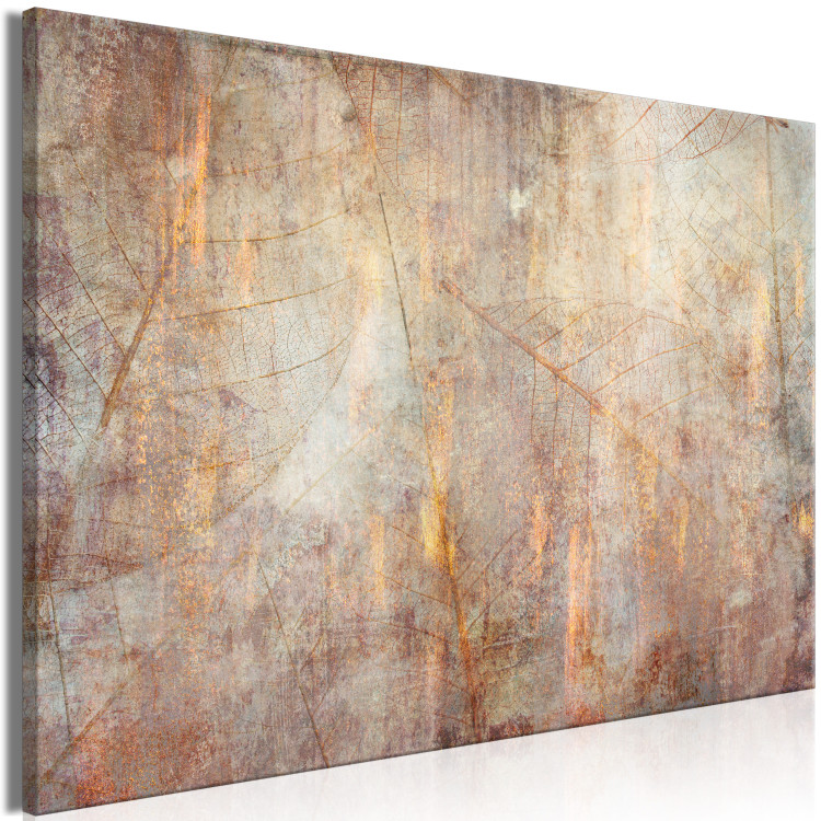 Canvas Dance of Senses (1-piece) Wide - abstract leaf texture 134974 additionalImage 2