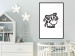 Wall Poster Happy Cow - black small and cute animal on a solid white background 135174 additionalThumb 10