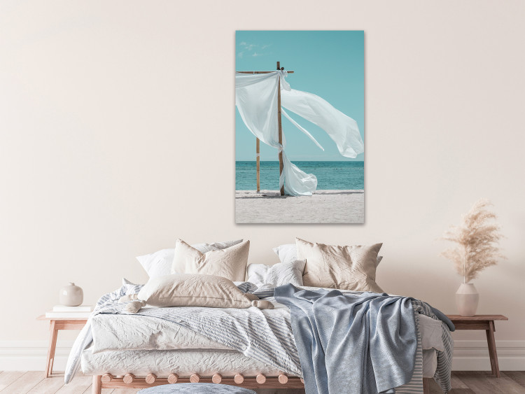 Canvas Art Print Warm Wind (1-piece) Vertical - beach and sea landscape 135274 additionalImage 3