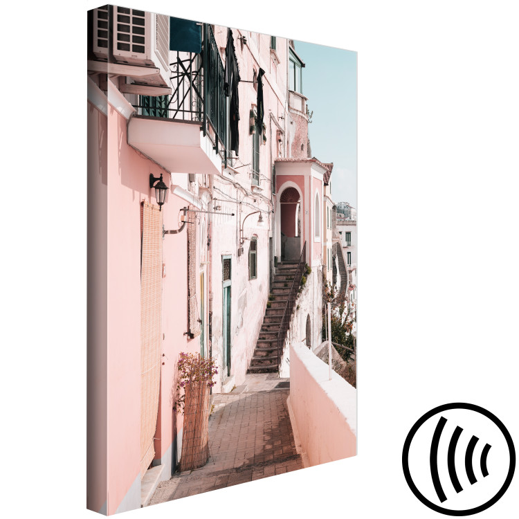 Canvas Art Print Architecture in Amalfi - a pastel building in Southern Italy 135874 additionalImage 6