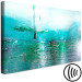 Canvas Turquoise Horizon (1-piece) Wide - modern water abstraction 138174 additionalThumb 6
