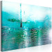 Canvas Turquoise Horizon (1-piece) Wide - modern water abstraction 138174 additionalThumb 2