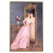 Wall Poster Vanity - woman in a pink long dress looking at herself in the mirror 138874 additionalThumb 7