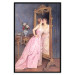 Wall Poster Vanity - woman in a pink long dress looking at herself in the mirror 138874 additionalThumb 8