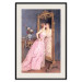 Wall Poster Vanity - woman in a pink long dress looking at herself in the mirror 138874 additionalThumb 5