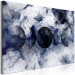 Canvas Print Black Planets (1-piece) - abstraction in white-navy space 145274 additionalThumb 2