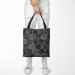 Shopping Bag Floral geometry - hexagons and branches in dark colours 147474 additionalThumb 2