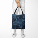 Shopping Bag Leaves in a moonlight - floral theme in the shades of blue 147574 additionalThumb 2
