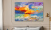Print On Glass Seascape - Painted Sun at Sunset in Vivid Colors [Glass] 150774 additionalThumb 3