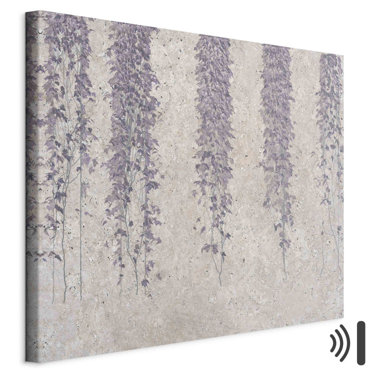 Canvas Art Print Lavender Vine - Vines in Muted Colors on a Background of Stone 151274 additionalImage 8