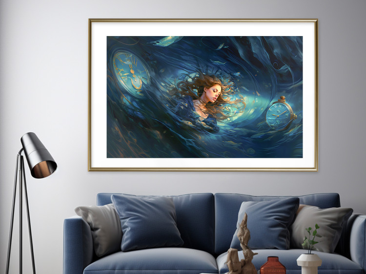 Wall Poster Time Collapse - A Girl Absorbed in a Space-Time Loop 151574 additionalImage 17