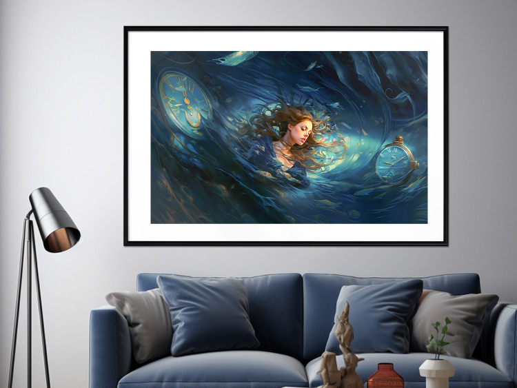 Wall Poster Time Collapse - A Girl Absorbed in a Space-Time Loop 151574 additionalImage 20