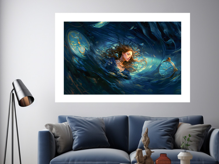 Wall Poster Time Collapse - A Girl Absorbed in a Space-Time Loop 151574 additionalImage 22
