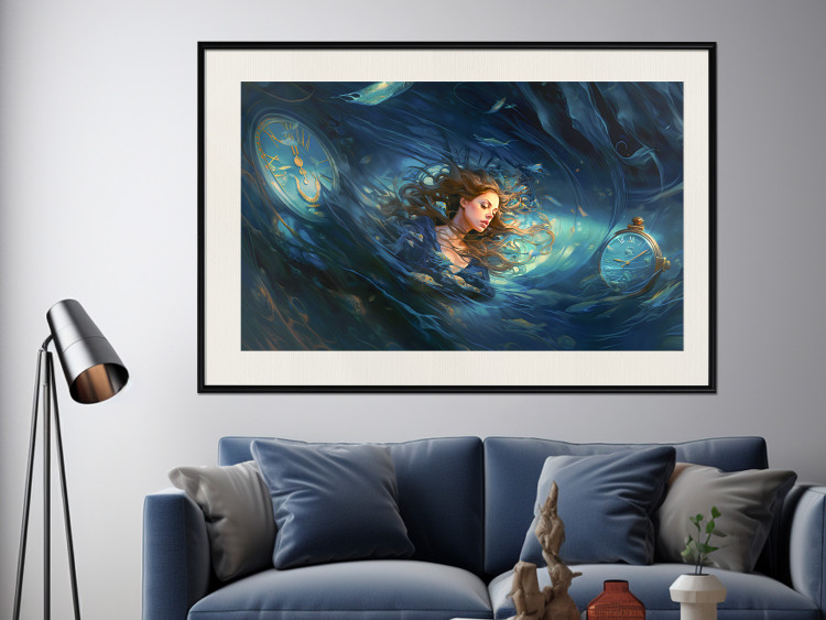 Wall Poster Time Collapse - A Girl Absorbed in a Space-Time Loop 151574 additionalImage 19
