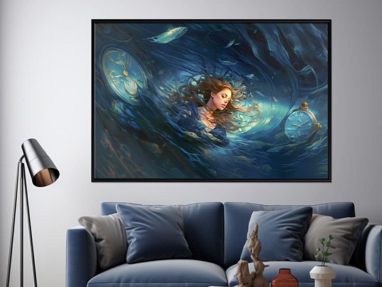 Wall Poster Time Collapse - A Girl Absorbed in a Space-Time Loop 151574 additionalImage 23