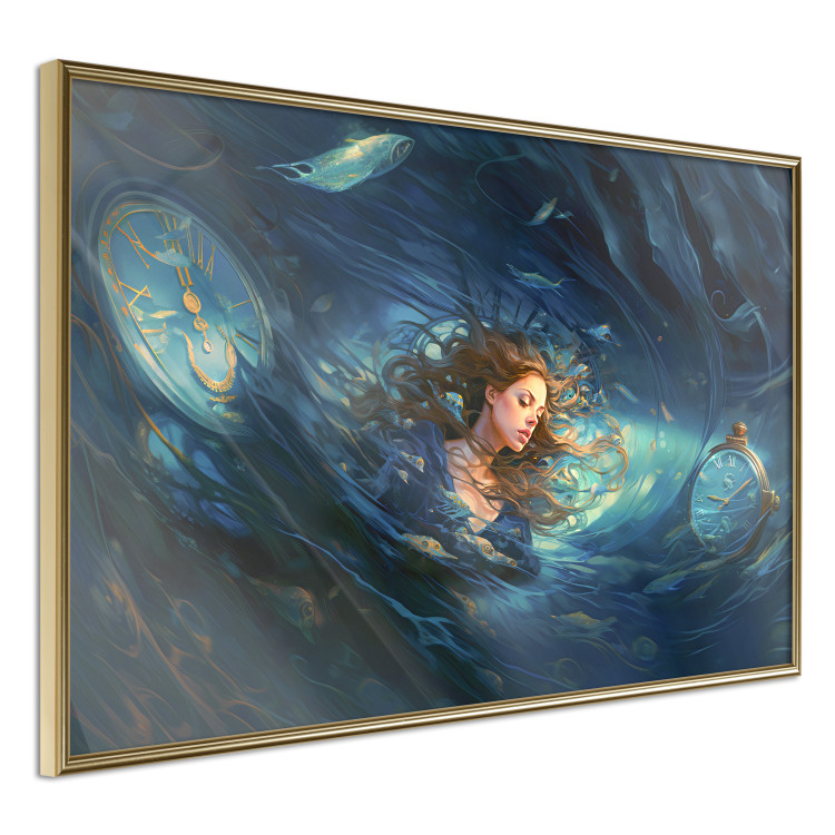 Wall Poster Time Collapse - A Girl Absorbed in a Space-Time Loop 151574 additionalImage 14