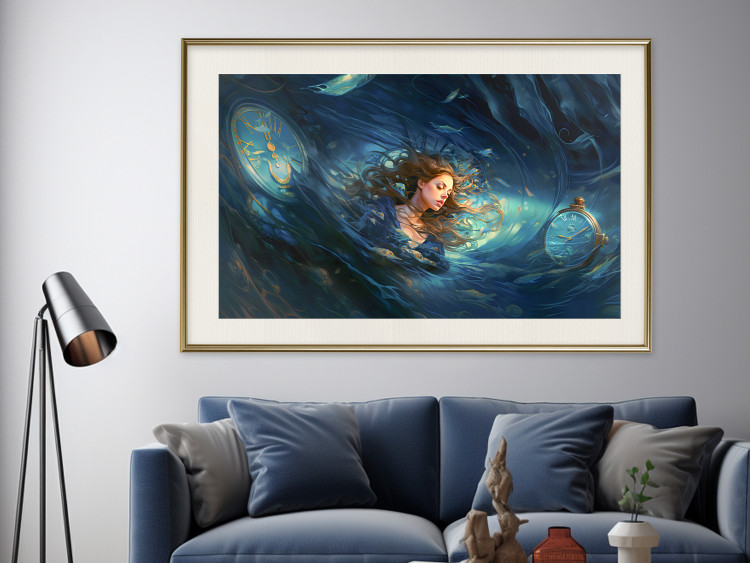 Wall Poster Time Collapse - A Girl Absorbed in a Space-Time Loop 151574 additionalImage 18