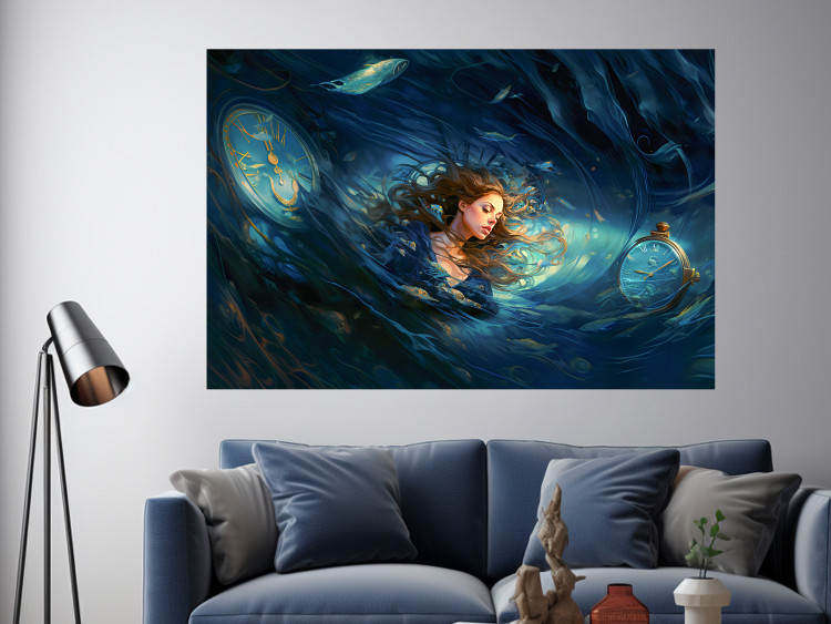 Wall Poster Time Collapse - A Girl Absorbed in a Space-Time Loop 151574 additionalImage 16