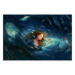 Wall Poster Time Collapse - A Girl Absorbed in a Space-Time Loop 151574