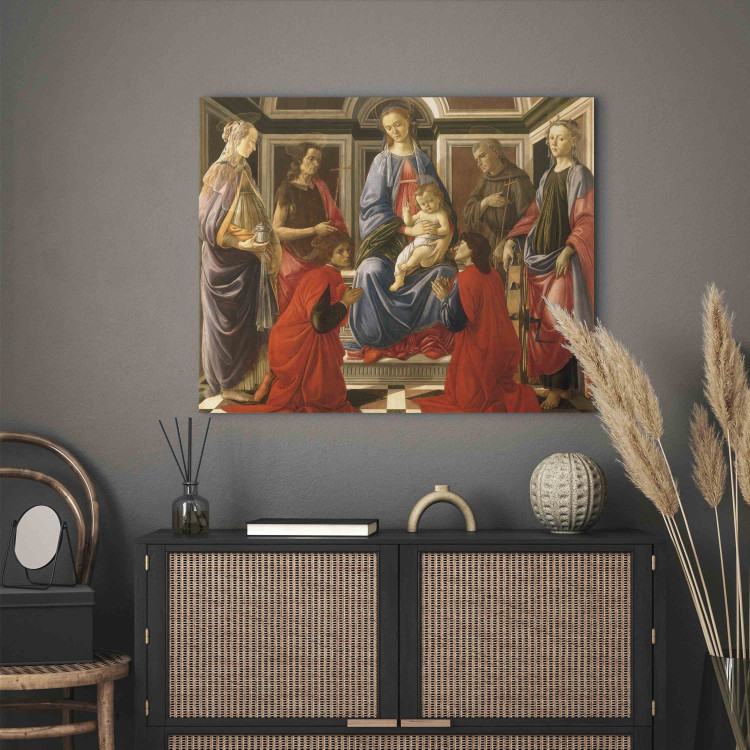 Reproduction Painting Enthroned Madonna and Child with Mary Magdalene, Saints John the Baptist, Cosmas, Damian, Francis of Assissi and Catherine of Alexandria 156474 additionalImage 3