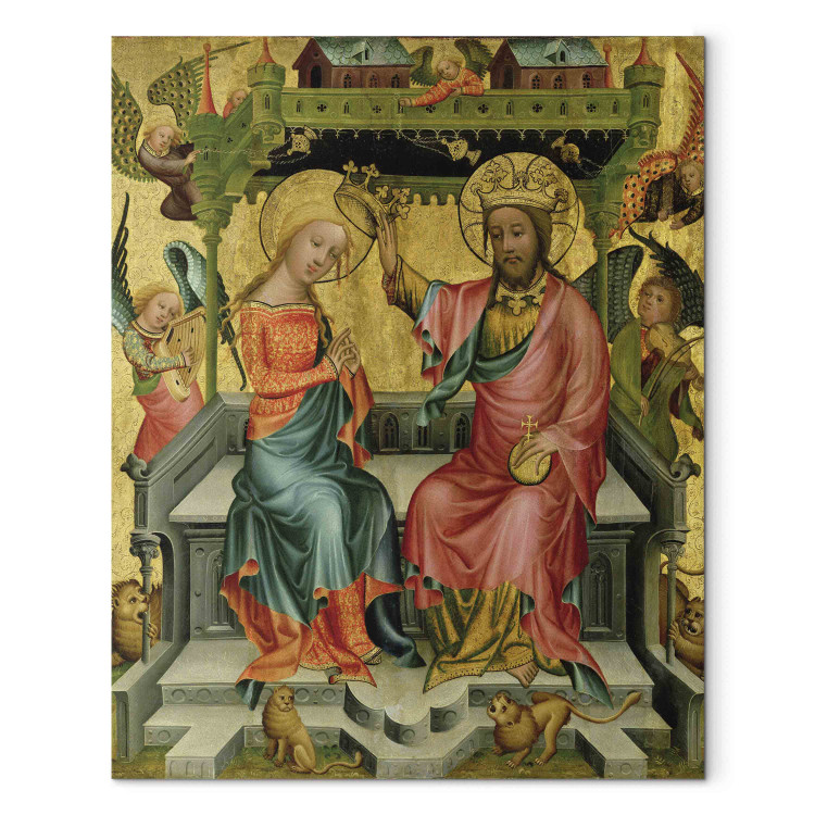 Reproduction Painting The Crowning of the Virgin, from the right wing of the Buxtehude Altar 156774