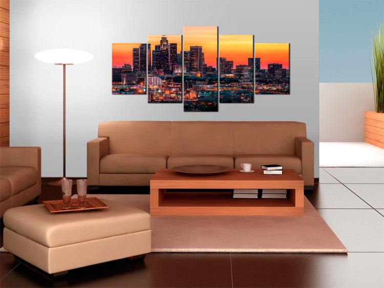 Canvas Print Summer evening in Los Angeles 50574 additionalImage 3