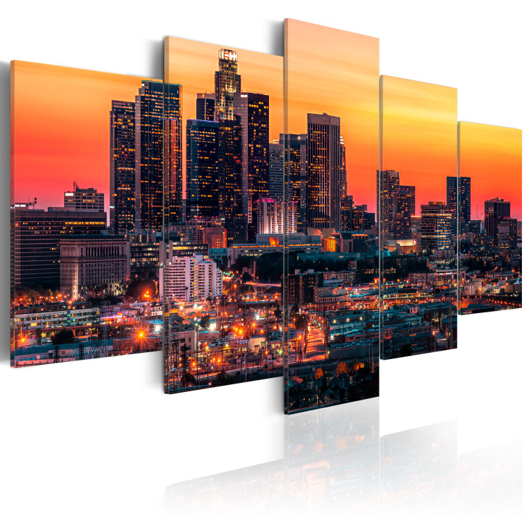 Canvas Print Summer evening in Los Angeles 50574 additionalImage 2