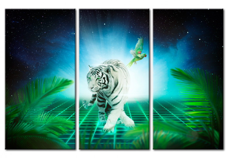 Canvas Print Ice tiger 55874