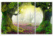 Canvas Print Mysterious forest - triptych 58474