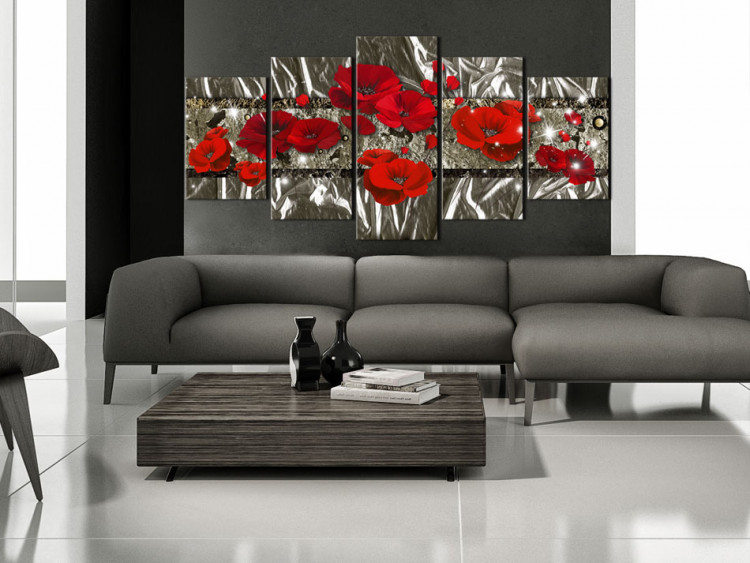 Canvas Silver Poppies 64274 additionalImage 3