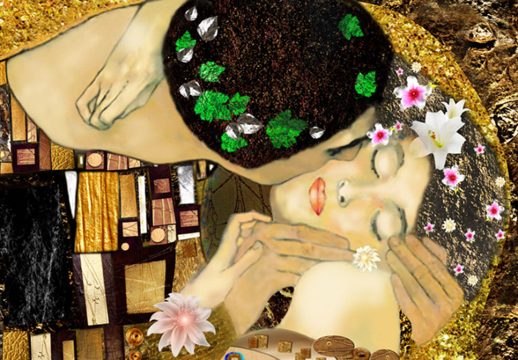 Canvas Art Print Klimt inspiration - Kiss 64574 additionalImage 5
