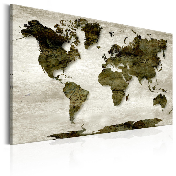 Canvas Print World Map: Green Planet 91874 additionalImage 2